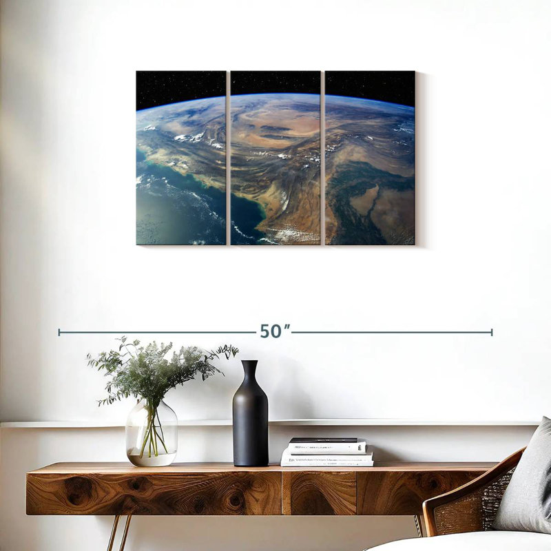 Oberle Earth, 20" H x 33" W
