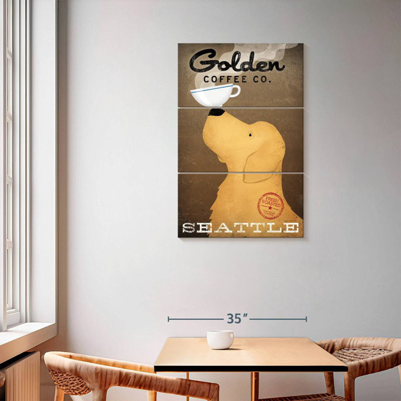 Tergel Golden Coffee Co, H 57 po x l 36 po