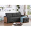 Canapé modulaire 3 pièces avec lit escamotable et rangement pour chaise longue, parfait pour le confort et le style modernes