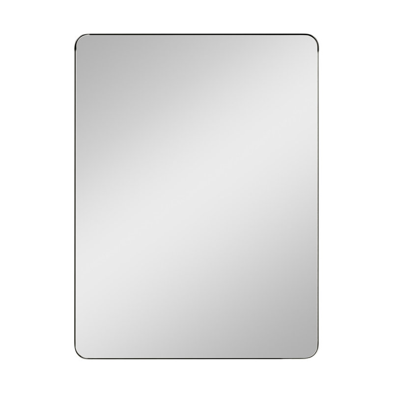 Grand miroir rectangulaire Planer de Génération Lighting , 48 po x 36 po, Argent