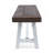 Dining Bench With Rustic Metal Frame