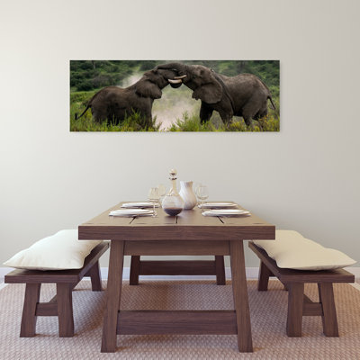 «Powerful Elephant Interaction», art mural contemporain