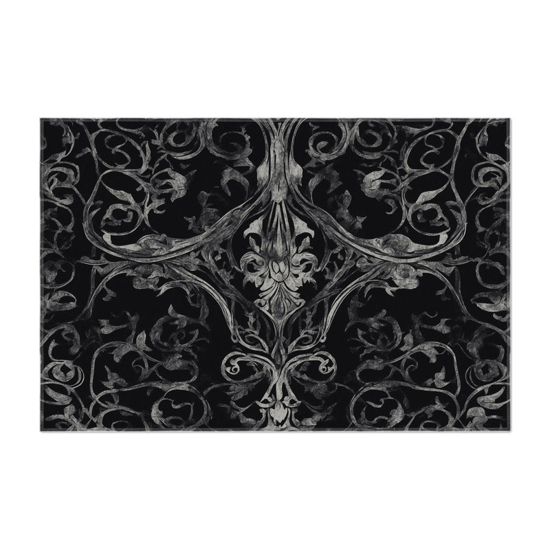 Smoky Shadow Indoor And Outdoor Area Rug, Rectangle 1'6" x 2'6"