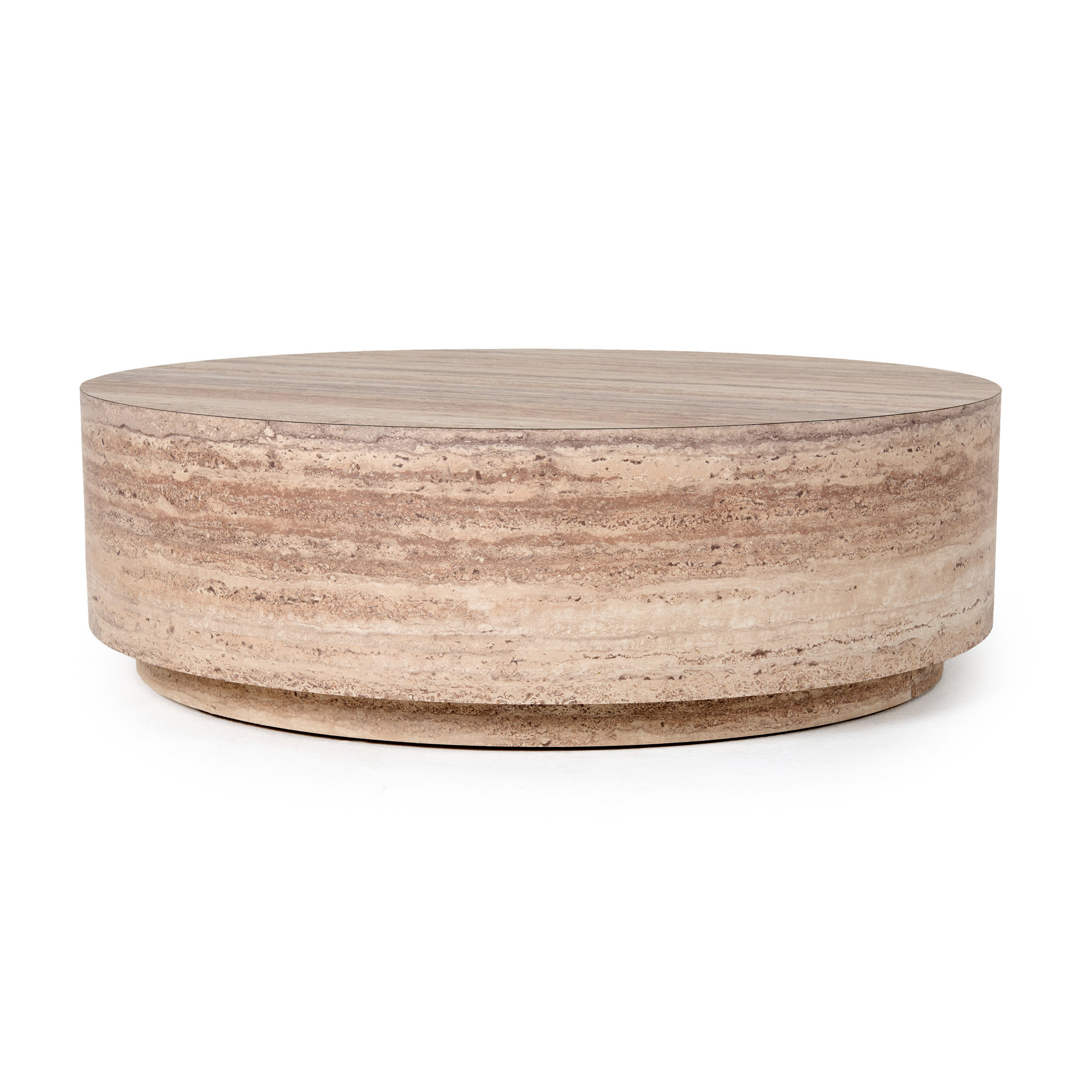 Seraphine Faux Travertine Coffee Table