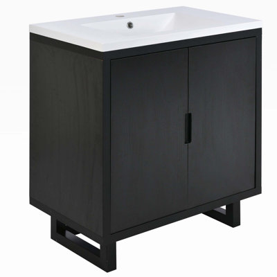 Quintay 18.1'' Single Bathroom Vanity with Cultured Marble Top