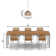 Amalia 12.75" 1-Light Natural Brown Rattan Pendant Light
