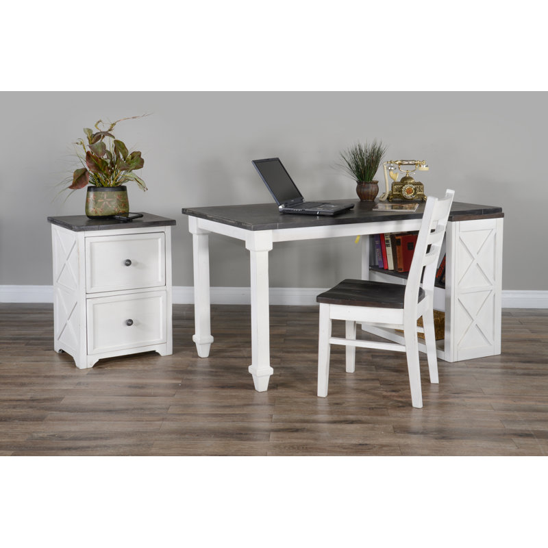 Ruma Solid Wood Base Writing Desk