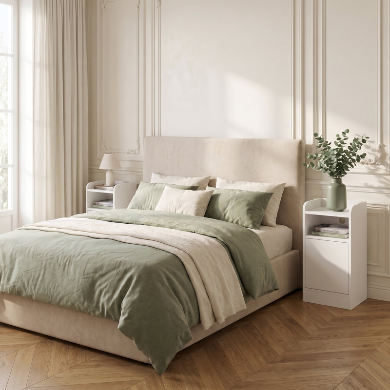 Solid Wood Square Accent Cabinet