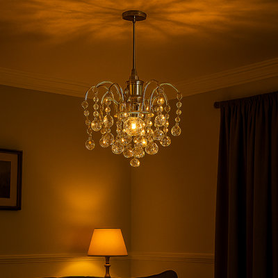 Shannon 1 - Light Chrome Crystal Pendant