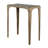 Accent Table, Rectangular Marine Marble, Antique Brass Aluminum, 23 Inch