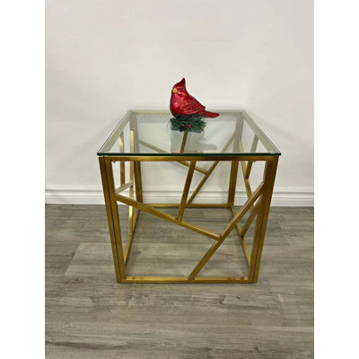 Table d'appoint en verre Turner