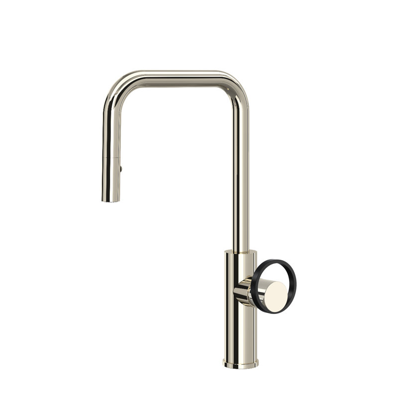 Eclissi™ Pull-Down Single Handle Kitchen Faucet With Accessories, Polished Nickel