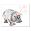 Art sur toile little lady hippopotame Mesa