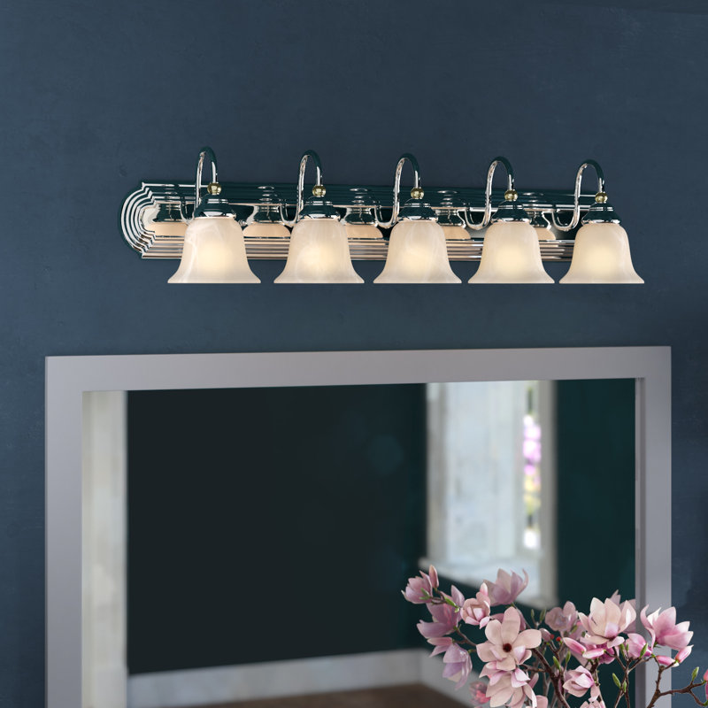 Forestport 5 - Light Dimmable Vanity Light, Chrome/Brass