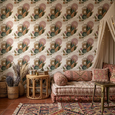 Papier peint amovible Mid Mid Century