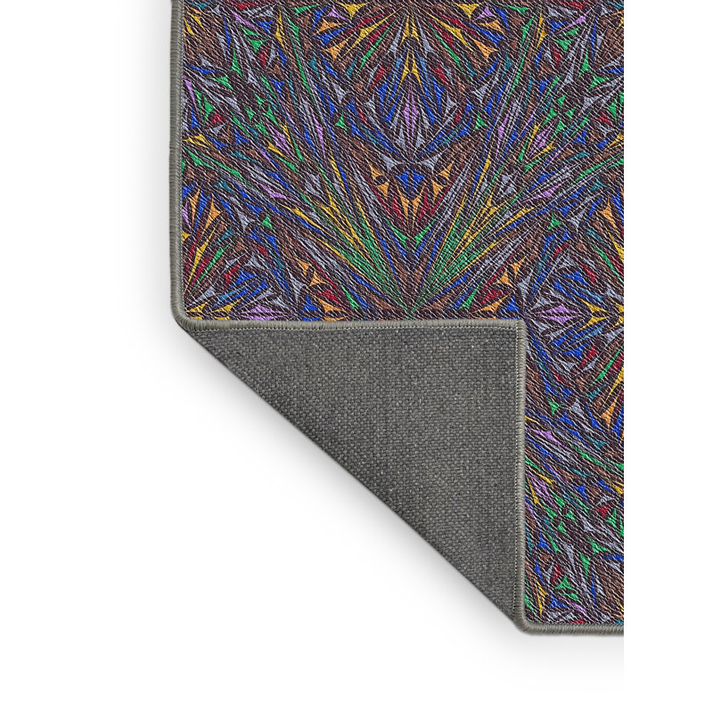Tapis à motif bleu / vert mer, Rectangle 5 pi x 7 pi