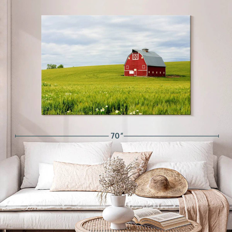Lilie Palouse Farm Barn, H 34 po x l 51 po