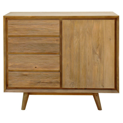 Retro Solid Wood Accent Cabinet