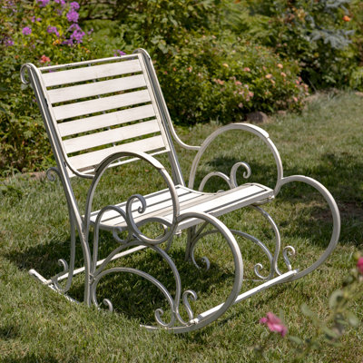 Gatson Monte Carlo 1968 Metal Outdoor Rocking Armchair by Canora Grey