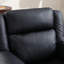 Fauteuil inclinable manuel pivotant en similicuir Leedward avec massage vibrant et chauffant à 8 points-106915952