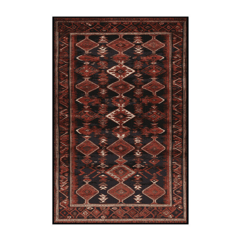 Tapis brun lavable à la machine, Rectangulaire 2 pi x 3 pi