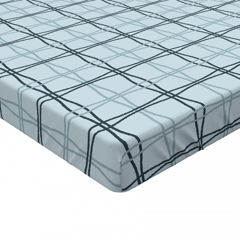 Microfiber Geometric Fitted Sheet, Full/Double Fitted Sheet