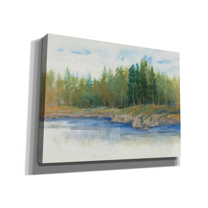 «From the Banks II» par Tim O'toole, art mural sur toile, H 12 po x l 16 po x P 0,75 po