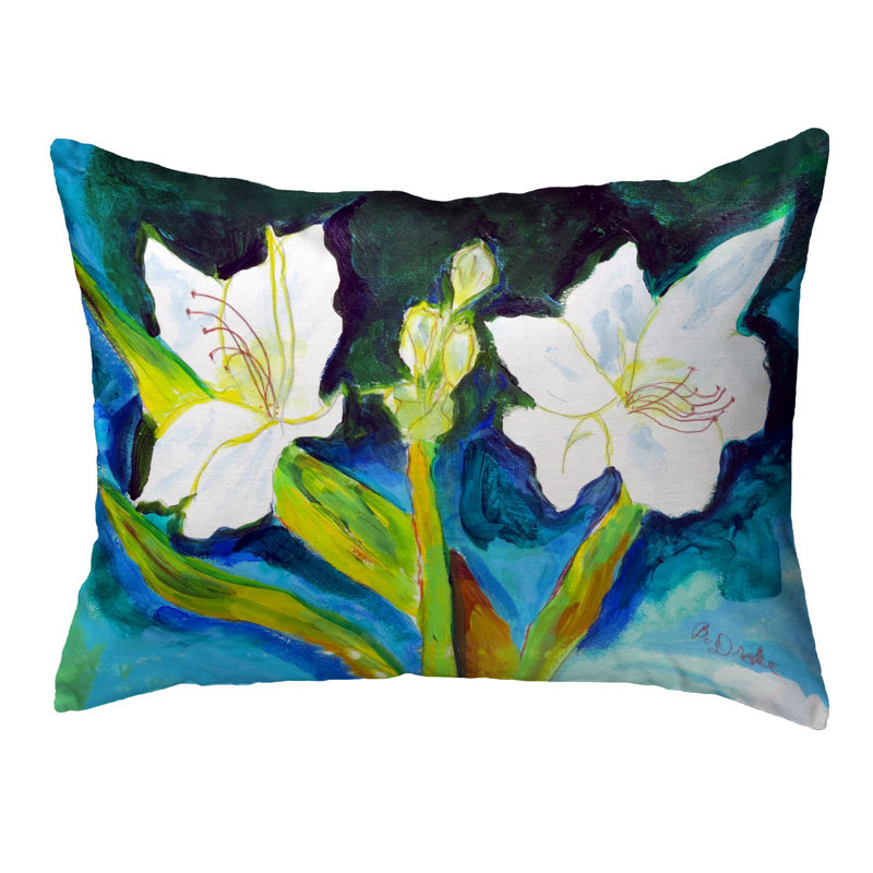 Outdoor Reversible Throw Pillow
