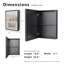 Armoire à pharmacie DEL pour la salle de bain avec lumière blanche une couleur, anti-buée, armoire en aluminium facile à installer.
