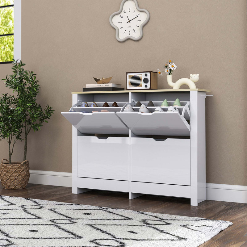 16 Pair Flip Down Shoe Storage