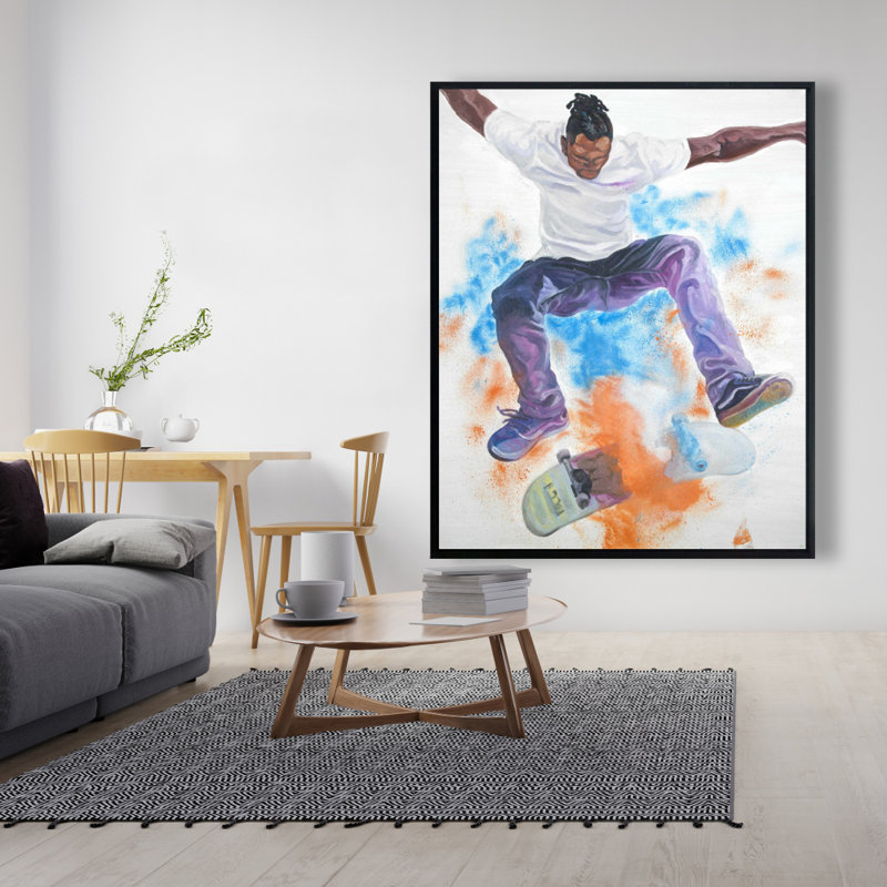 Skater Print On Canvas