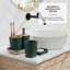 Ensemble complet d'accessoires de salle de bain 22 pièces avec tapis de bain, ensemble de rideau de douche, doublure et crochets-95756589