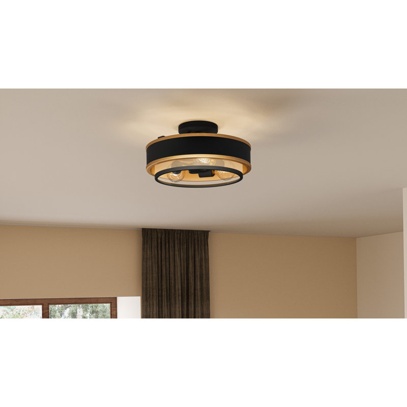 Plafonnier semi-encastré 3 lumières 15