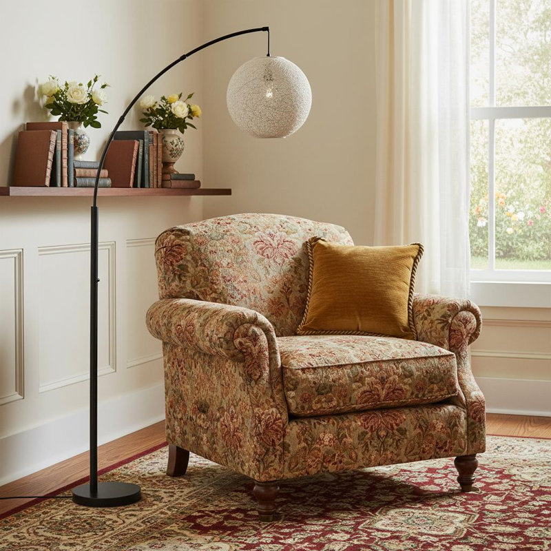 Lampe sur pied arquée 77 po Drachten