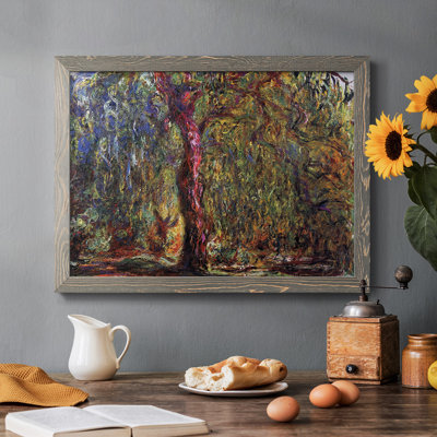 «Weeping Willow 4», reproduction d'art sur toile encadrée