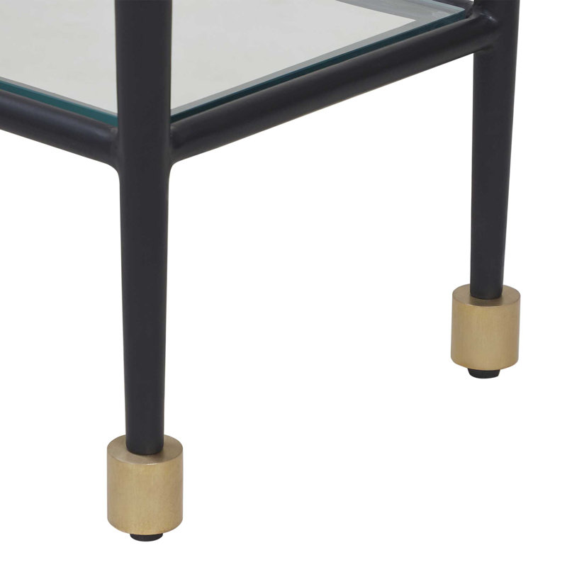 Console en verre et fer Javana