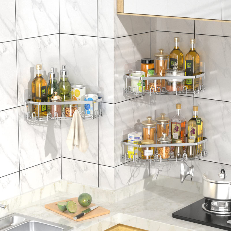 Merrionette Stainless Steel Shower Caddy, Silver