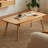 Table basse en bois massif avec rangement Karger
