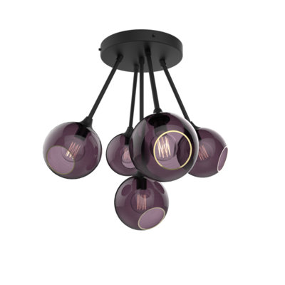 Luminaire suspendu sphère 5 lumières Ballroom Molecule