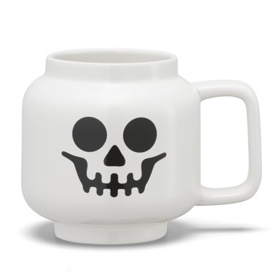 LEGO: Ceramic Mug Small - Skeleton - 8.6oz (255 mL), White & Black Minifigures Head