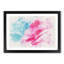 Pink Carnation on Blue - Picture Frame Painting Print-56734345-56734347