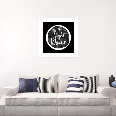 «Oh Night Divine», reproduction d'art murale, papier d'art encadré