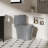 1.1/1.6 GPF Tornado Flush One-Piece Toilet Elongated, Siphonic S-trap 12",Soft Closing Seat, Button on Tank top ,Powerful Dual Flush MAP 1000g, Comfort Chair Seat ADA Height 17", Light gray-122554717