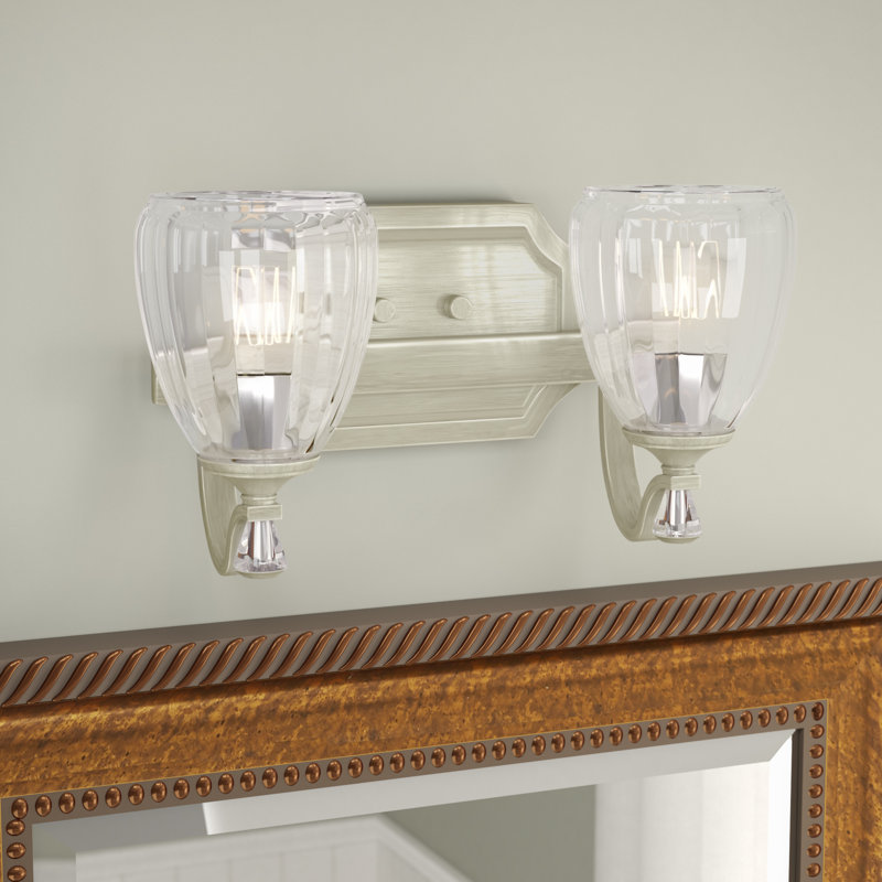 2 - Light Dimmable Vanity Light, Silver Ridge