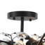 5-Light Crystal Sputnik Leaf Semi Flush Chandelier-1350559162
