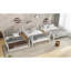 Lit superposé double au dessus d'un lit double, lit superposé triple en métal avec garde-corps de sécurité, lit superposé robuste avec conception à réduction de bruit-700769830-700769827