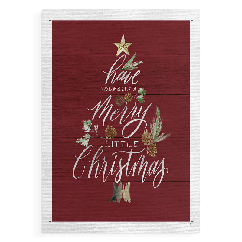Joyeux Noël - impression sur toile seulement - non encadrée, H 27 po x l 18 po