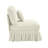 Armless Sofa Chenille W/1 Pillow -Beige+White-460206724