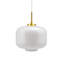1 - Light Brown/White Schoolhouse Pendant