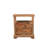 27" Brown Solid Wood Two Drawer Nightstand